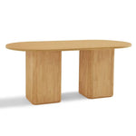 Kate 6 Seater Column Dining Table in Natural - Furniture > Dining