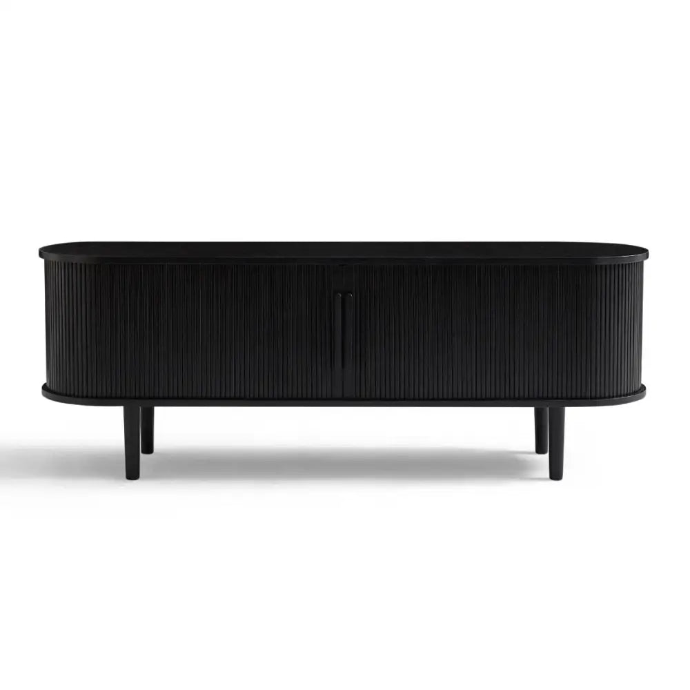 Kate Black Column TV Stand 160cm - Furniture > Living Room