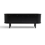 Kate Black Column TV Stand 160cm - Furniture > Living Room