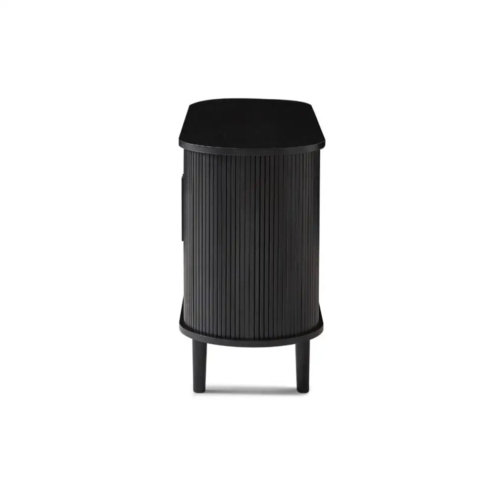 Kate Black Column Wooden Sideboard Table - Furniture > Living Room