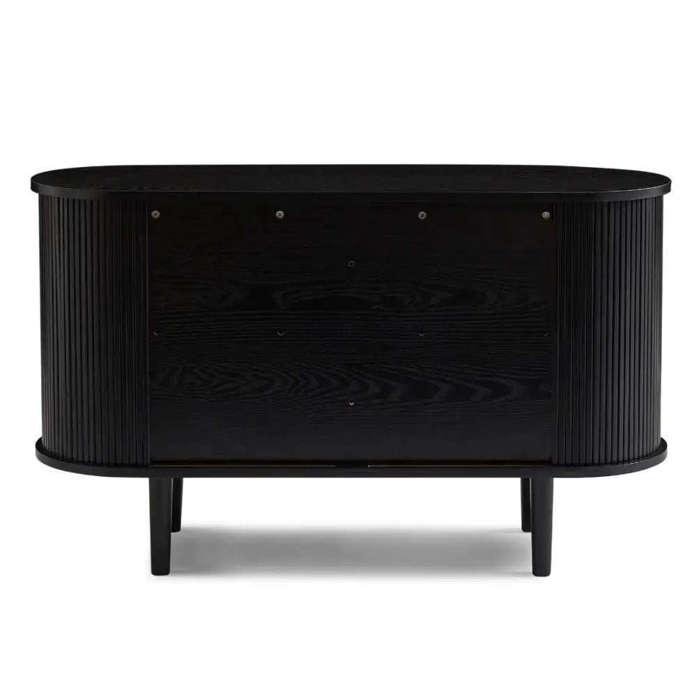 Kate Black Column Wooden Sideboard Table - Furniture > Living Room