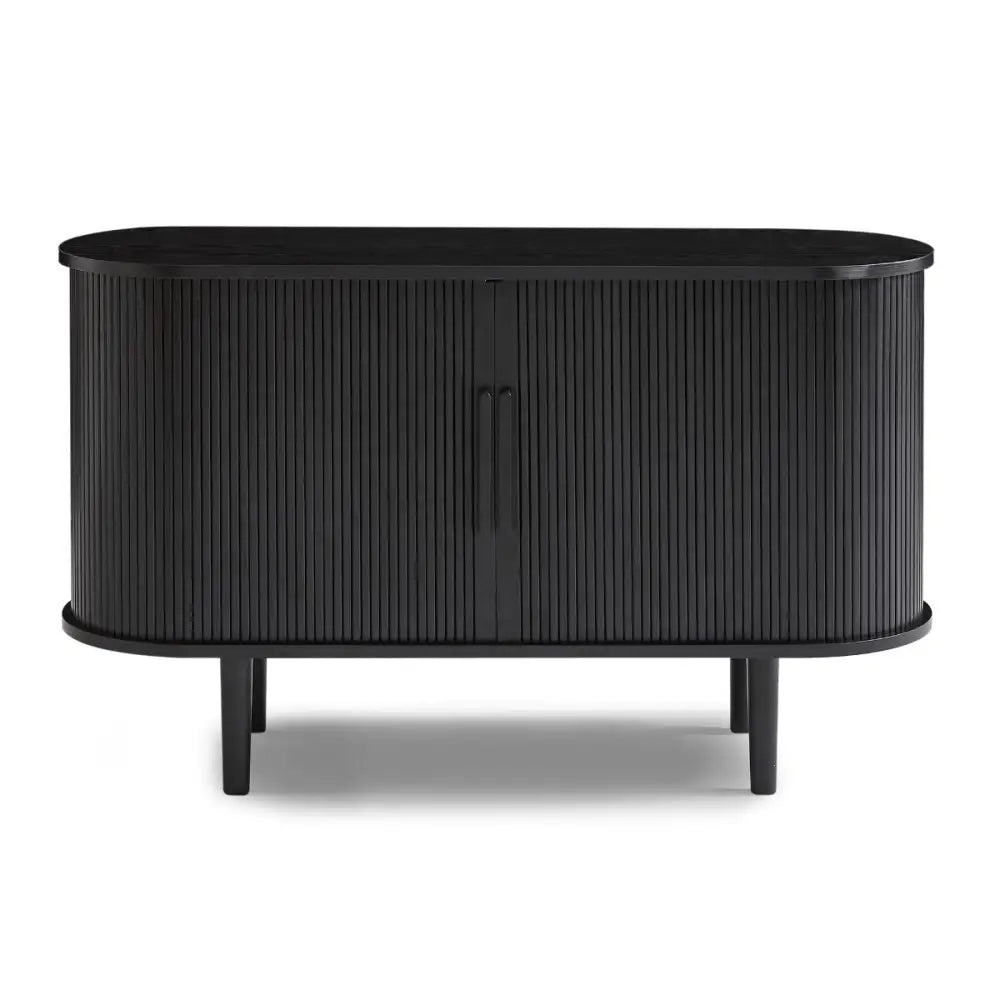 Kate Black Column Wooden Sideboard Table - Furniture > Living Room