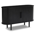 Kate Black Column Wooden Sideboard Table - Furniture > Living Room
