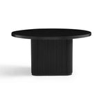 Kate Black Round Column Coffee Table - Furniture > Living Room