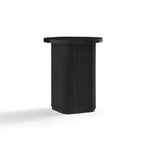 Kate Black Round Column Side Table - Furniture > Living Room