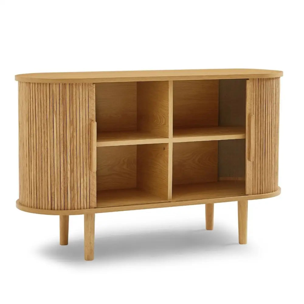 Kate Column Wooden Sideboard Table in Natural - Furniture > Living Room