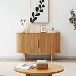 Kate Column Wooden Sideboard Table in Natural - Furniture > Living Room