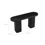 Kate Console Table - Black - Furniture > Living Room