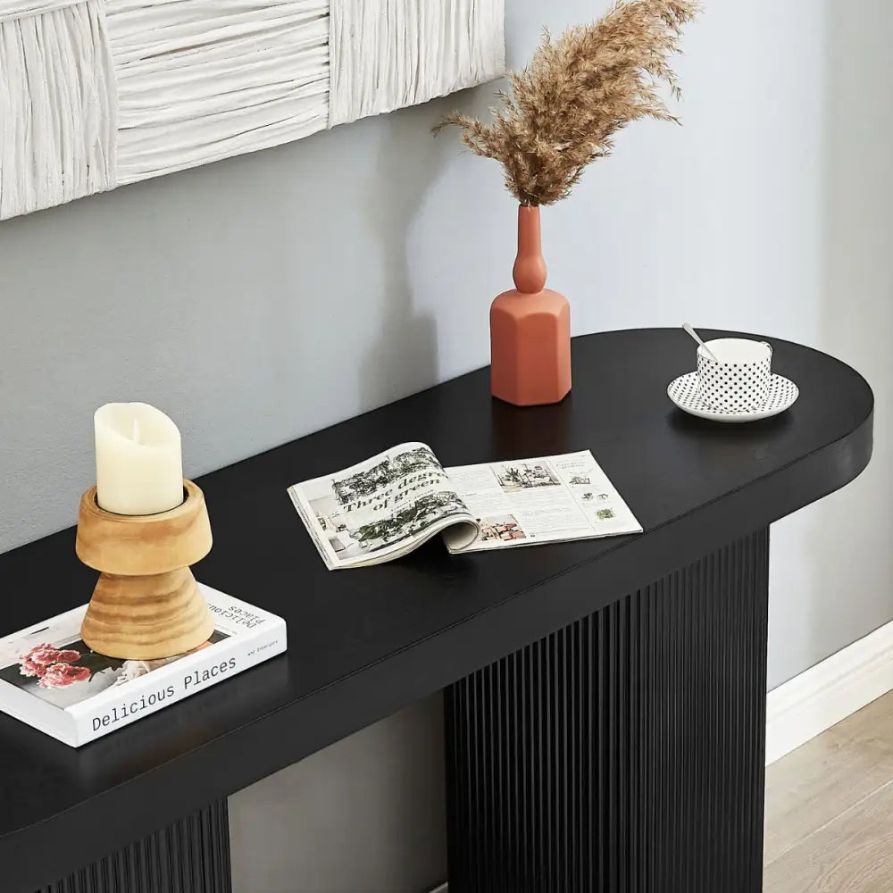 Kate Console Table - Black - Furniture > Living Room