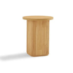 Kate Round Column Side Table in Natural - Furniture > Living Room