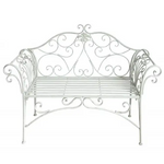 Katerina Bench Ant. White - Furniture > Outdoor