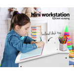 Keezi 2PCS Kids Table and Chairs Set Activity Children Playing Toys Study Desk - Baby & Kids > Kid’s Furniture