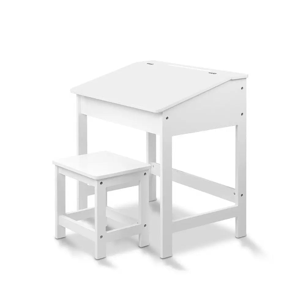Keezi 2PCS Kids Table and Chairs Set Activity Children Playing Toys Study Desk - Baby & Kids > Kid’s Furniture