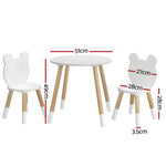 Keezi 3 Piece Kids Table and Chairs Set Activity Playing Study Children Desk - Baby & Kids > Kid’s Furniture