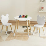 Keezi 3 Piece Kids Table and Chairs Set Activity Playing Study Children Desk - Baby & Kids > Kid’s Furniture