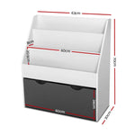 Keezi 3 Tiers Kids Bookshelf Magazine Rack Children Bookcase Organiser Storage - Baby & Kids > Kid’s Furniture