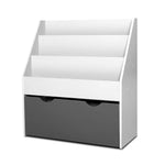Keezi 3 Tiers Kids Bookshelf Magazine Rack Children Bookcase Organiser Storage - Baby & Kids > Kid’s Furniture