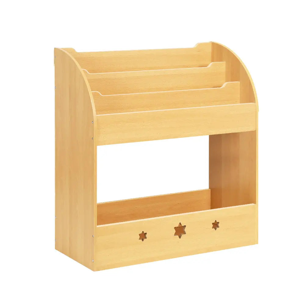 Keezi 3 Tiers Kids Bookshelf Magazine Shelf Organiser Bookcase Display - Baby & Kids > Kid’s Furniture