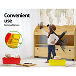 Keezi 3 Tiers Kids Bookshelf Storage Children Bookcase Toy Box Organiser Display - Baby & Kids > Kid’s Furniture