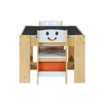 Keezi 3PCS Kids Table and Chairs Set Activity Desk Chalkboard Toys Storage Box - Baby & Kids > Kid’s Furniture