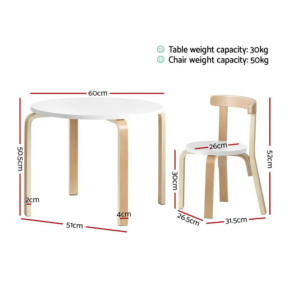 Keezi 3PCS Kids Table and Chairs Set Activity Toy Play Desk - Baby & Kids > Kid’s Furniture