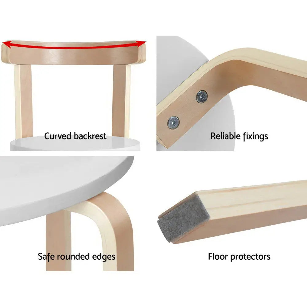 Keezi 3PCS Kids Table and Chairs Set Activity Toy Play Desk - Baby & Kids > Kid’s Furniture