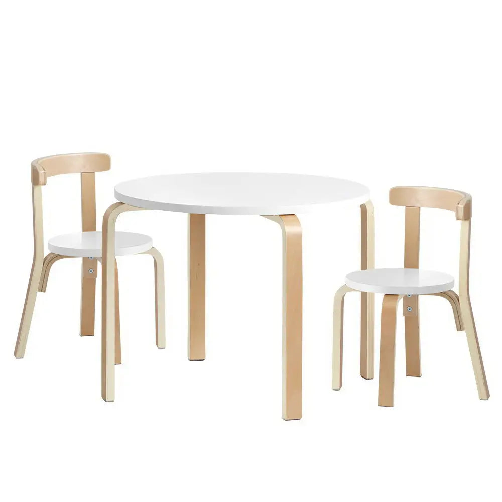 Keezi 3PCS Kids Table and Chairs Set Activity Toy Play Desk - Baby & Kids > Kid’s Furniture
