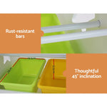 Keezi 3PCS Kids Table and Chairs Set Children Furniture Play Toys Storage Box - Baby & Kids > Kid’s Furniture