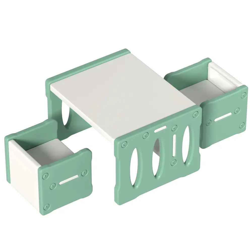 Keezi 3PCS Kids Table and Chairs Set HDPE - Baby & Kids > Kid’s Furniture