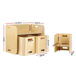 Keezi 3PCS Kids Table and Chairs Set Multifunctional Storage Desk - Baby & Kids > Kid’s Furniture