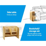 Keezi 3PCS Kids Table and Chairs Set Multifunctional Storage Desk - Baby & Kids > Kid’s Furniture