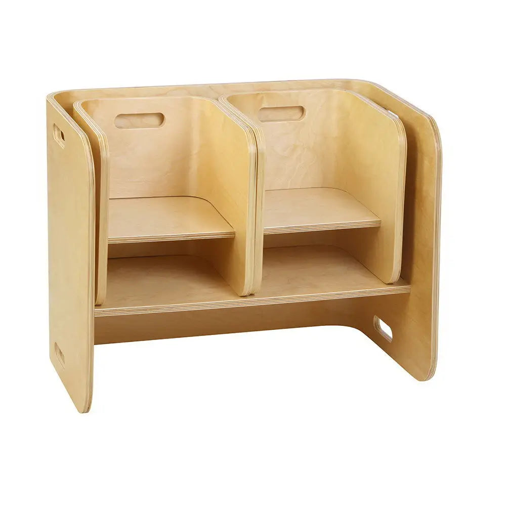 Keezi 3PCS Kids Table and Chairs Set Multifunctional Storage Desk - Baby & Kids > Kid’s Furniture