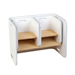 Keezi 3PCS Kids Table and Chairs Set Multifunctional Storage Desk White - Baby & Kids > Kid’s Furniture