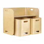 Keezi 3PCS Kids Table and Chairs Set Multifunctional Storage Desk - Baby & Kids > Kid’s Furniture