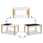Keezi 3PCS Kids Table and Chairs Set Storage Toys Play Activity Desk Chalkboard - Baby & Kids > Kid’s Furniture