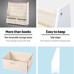 Keezi 4 Tiers Kids Bookshelf Magazine Rack Children Bookcase Organiser Drawer - Baby & Kids > Kid’s Furniture