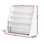 Keezi 4 Tiers Kids Bookshelf Magazine Shelf Children Bookcase Rack Organiser - Baby & Kids > Kid’s Furniture