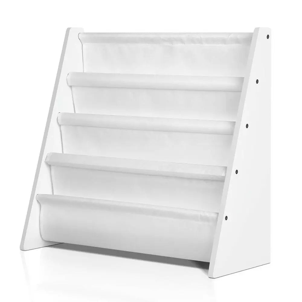 Keezi 4 Tiers Kids Bookshelf Magazine Shelf Children Bookcase Rack Organiser - Baby & Kids > Kid’s Furniture