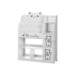 Keezi 4 Tiers Kids Bookshelf Storage Children Bookcase Toy Organiser Display - Baby & Kids > Kid’s Furniture