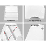 Keezi 5 Tiers Kids Bookshelf Magazine Shelf Organiser Bookcase Display Rack White - Baby & Kids > Kid’s Furniture
