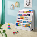 Keezi 5 Tiers Kids Bookshelf Magazine Shelf Organiser Bookcase Display Rack White - Baby & Kids > Kid’s Furniture