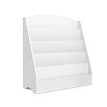 Keezi 5 Tiers Kids Bookshelf Magazine Shelf Organiser Bookcase Display Rack White - Baby & Kids > Kid’s Furniture