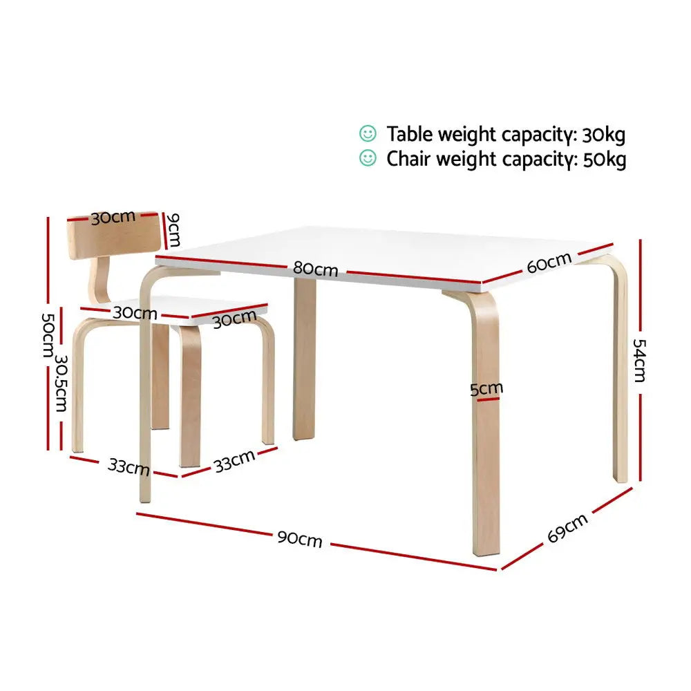 Keezi 5PCS Kids Table and Chairs Set Activity Toy Play Desk - Baby & Kids > Kid’s Furniture