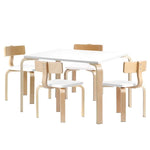 Keezi 5PCS Kids Table and Chairs Set Activity Toy Play Desk - Baby & Kids > Kid’s Furniture