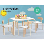 Keezi 5PCS Kids Table and Chairs Set Activity Toy Play Desk - Baby & Kids > Kid’s Furniture