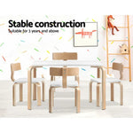 Keezi 5PCS Kids Table and Chairs Set Activity Toy Play Desk - Baby & Kids > Kid’s Furniture