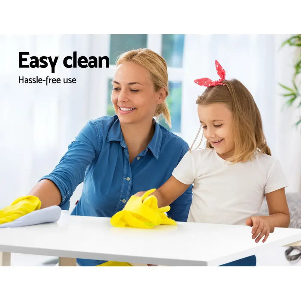 Keezi 5PCS Kids Table and Chairs Set Activity Toy Play Desk - Baby & Kids > Kid’s Furniture