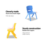 Keezi 5PCS Kids Table and Chairs Set Children Study Desk Furniture Plastic 4 Chairs - Baby & Kids > Kid’s Furniture