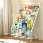 Keezi 6 Tiers Kids Bookshelf Magazine Rack Children Bookcase Organiser Foldable - Baby & Kids > Kid’s Furniture