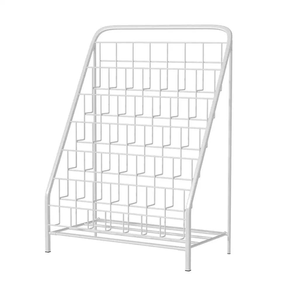 Keezi 6 Tiers Kids Bookshelf Magazine Rack Children Bookcase Organiser Foldable - Baby & Kids > Kid’s Furniture